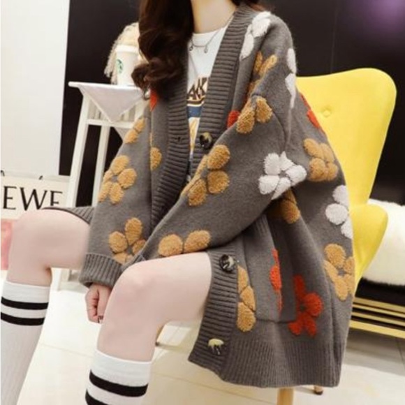 NWT Threadz Fashion Boutique Oversized Sweater Cardigan - Picture 1 of 1